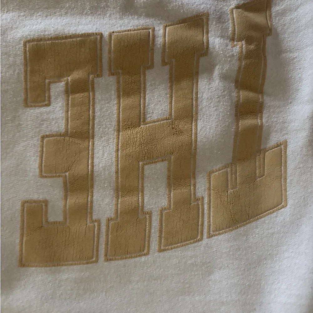 The Bar Men's Sweater in White and Gold - Picture 4 of 5